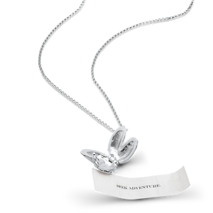 Fortune Cookie Locket (Medium) - Silver